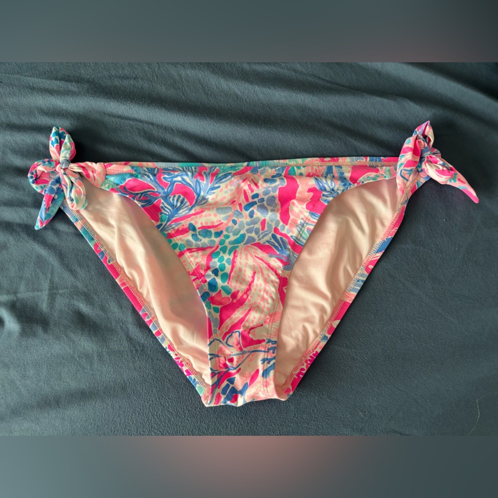 Lilly Pulitzer Pink and Blue Bikini Bottom